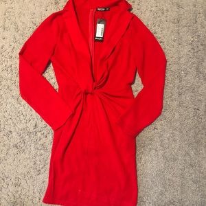 Nasty Gal size 8 gorgeous red dress